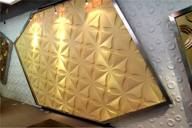 Os painéis de parede tridimensionais gravados, casa/escritório 3D Textured os painéis de parede/placas