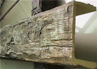 A madeira artificial do falso irradia a grão de madeira para a decoração home do teto do jardim