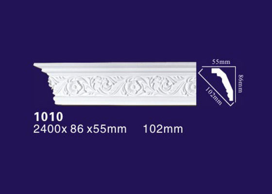 Cor branca do molde de coroa do plutônio/poliuretano de Matt para a decoração interior