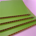 Revestimento da parede do PVC da cor verde/painel, placa composta plástica de madeira interior